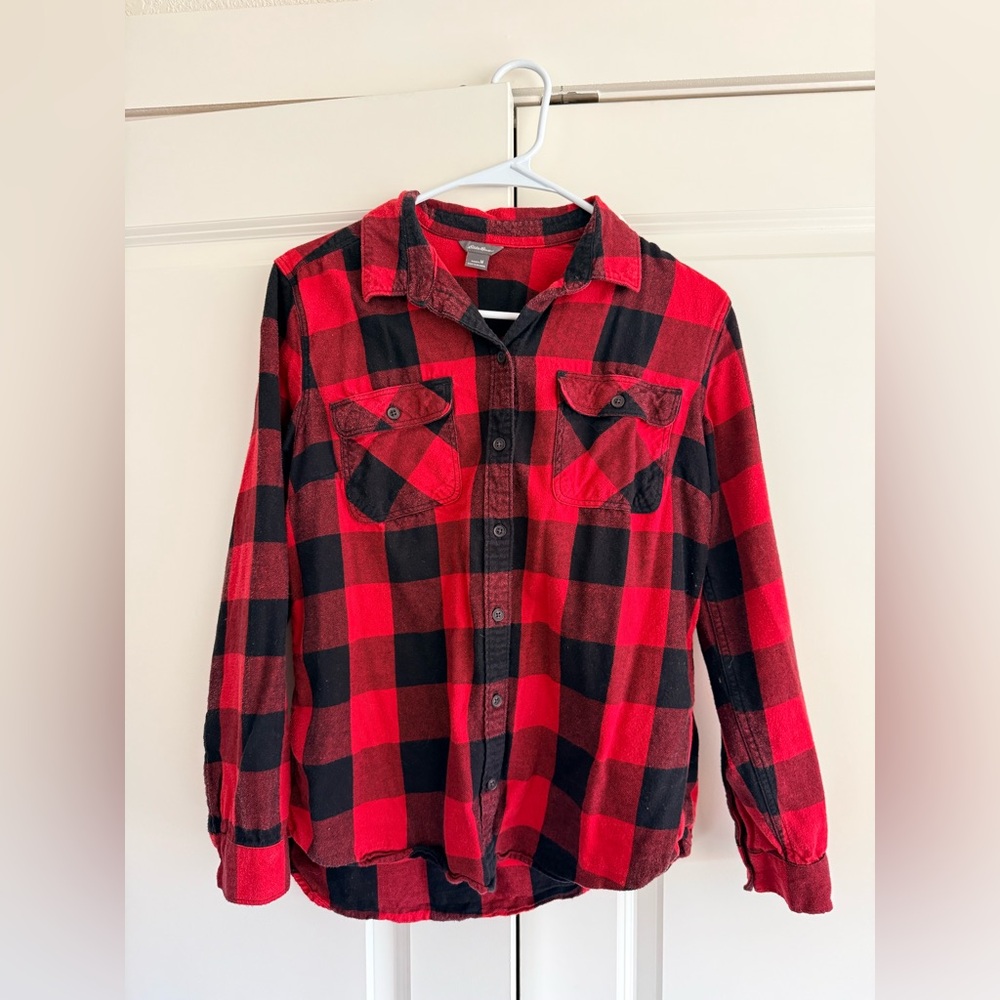 Eddie Bauer Buffalo Plaid Button-Up Shirt